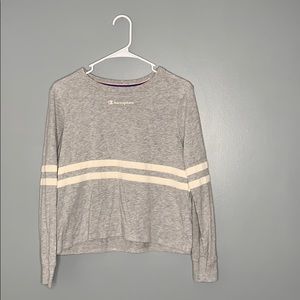 Cropped long sleeve top